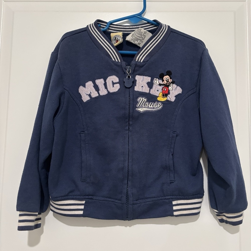 Disney Mickey & Co Mickey Mouse Blue Zip Up‎ Jacket Girls 4T